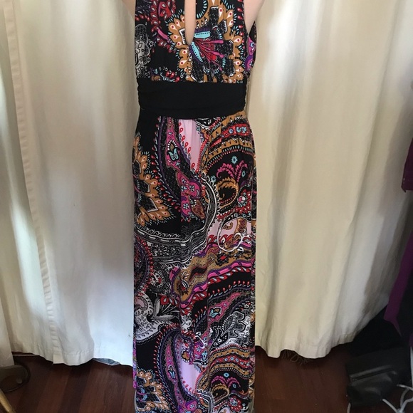 Cory L summer dress maxi length never worn 60’s print - Picture 2 of 6